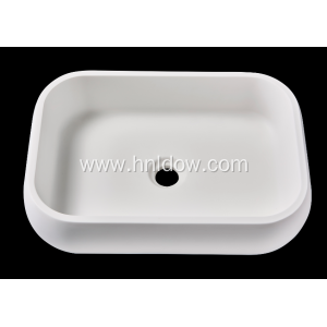 Matte pure acrylic countertop washbasin for hotel